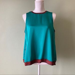 Scotch & Soda Emerald Green Sleeveless Top